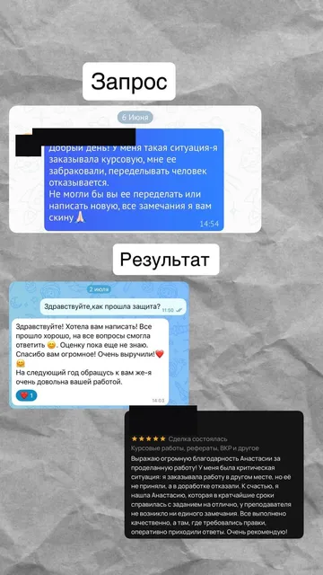 Переписка: курсовую забраковали и отказались переделывать, после переработки защита прошла успешно